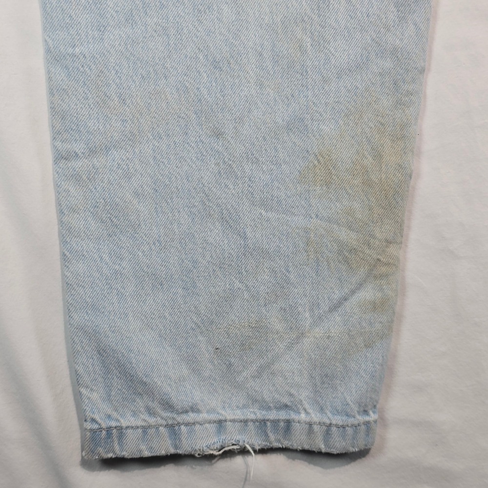 Bershka Carpenter Jeans Mens 30‎ Light Wash Denim Straight Leg Utility Pants - Picture 16 of 16